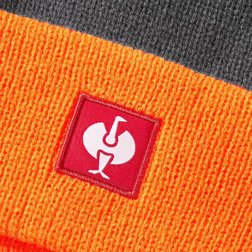 Temi: Berretto in maglia e.s.motion 24/7 + antracite /arancio fluo 2