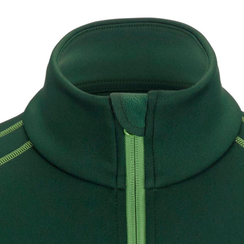 Maglie | Pullover | Camicie: Troyer funzionale thermo stretch e.s.motion 2020 + verde/verde mare 2