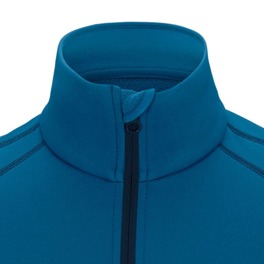 Maglie | Pullover | Camicie: Troyer funzionale thermo stretch e.s.motion 2020 + atollo/blu scuro 2
