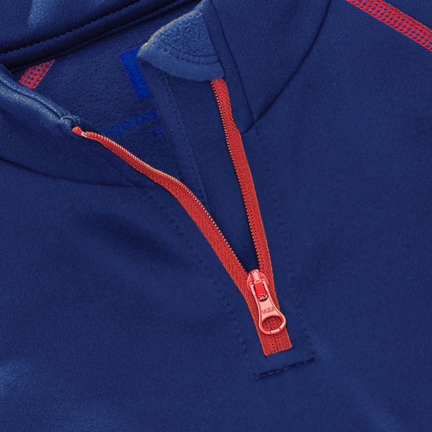 Maglie | Pullover | T-Shirt: Troyer funz. thermo stretch e.s.motion 2020, bamb. + blu reale/rosso fuoco 2