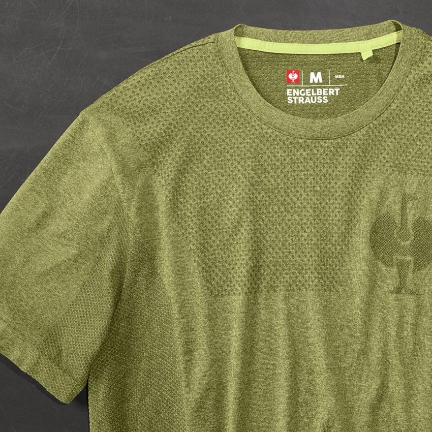 Maglie | Pullover | Camicie: T-Shirt seamless e.s.trail + verde ginepro melange 2