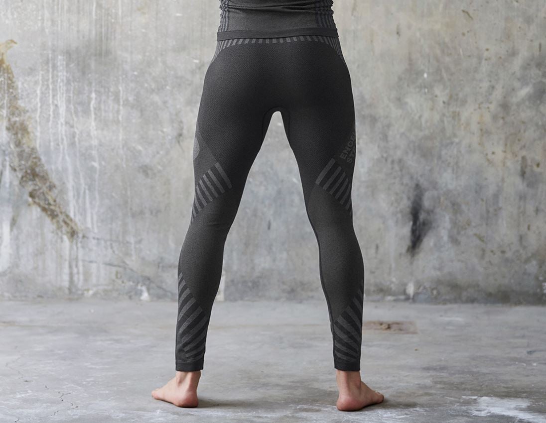 Intimo | Abbigliamento termico: Long Pants funzionali e.s.trail seamless - warm + nero/grigio basalto 2