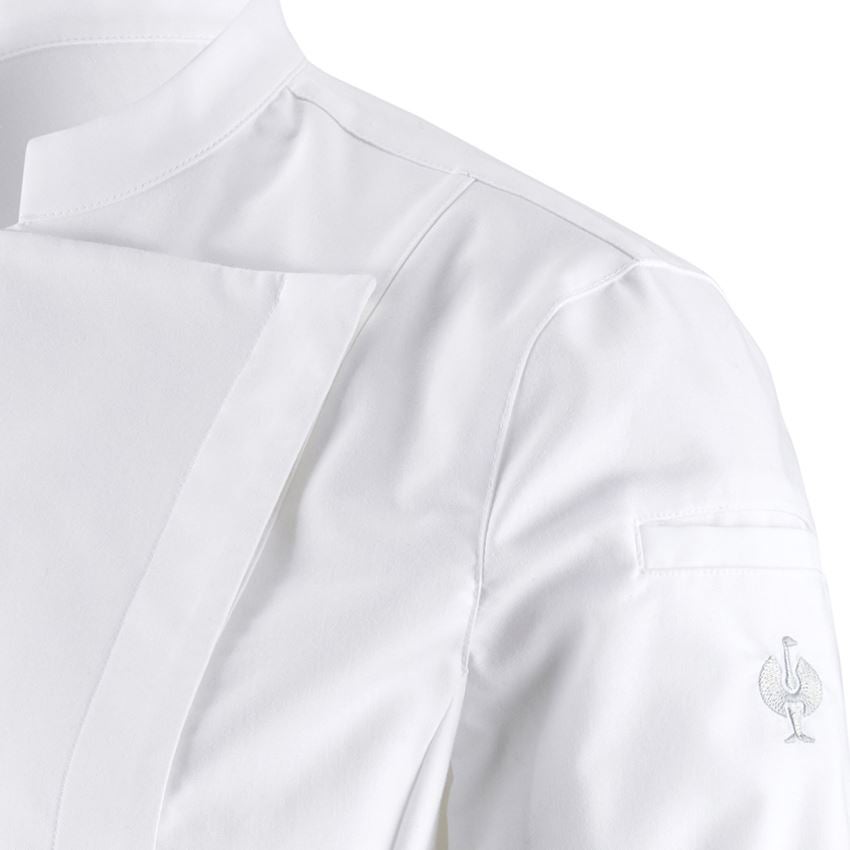 Maglie | Pullover | Bluse: e.s. camicia da cuoco, donna + bianco 2
