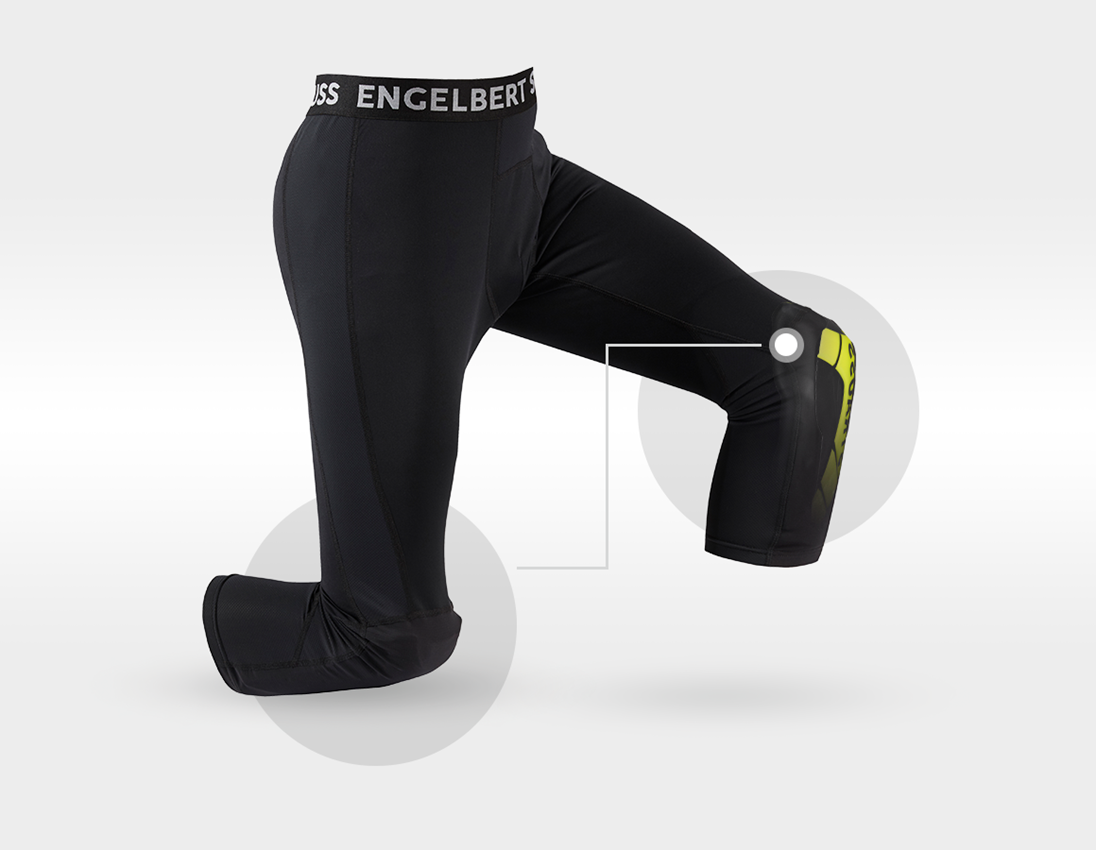 Protezione ginocchia: e.s. Knee Pad Pro-Comfort + giallo acido/nero 1