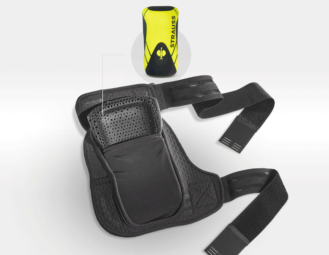 Arbeitsschutz: SET:e.s.Knee Pad+Kniepolstertasche Pro-Comf.,rough 1