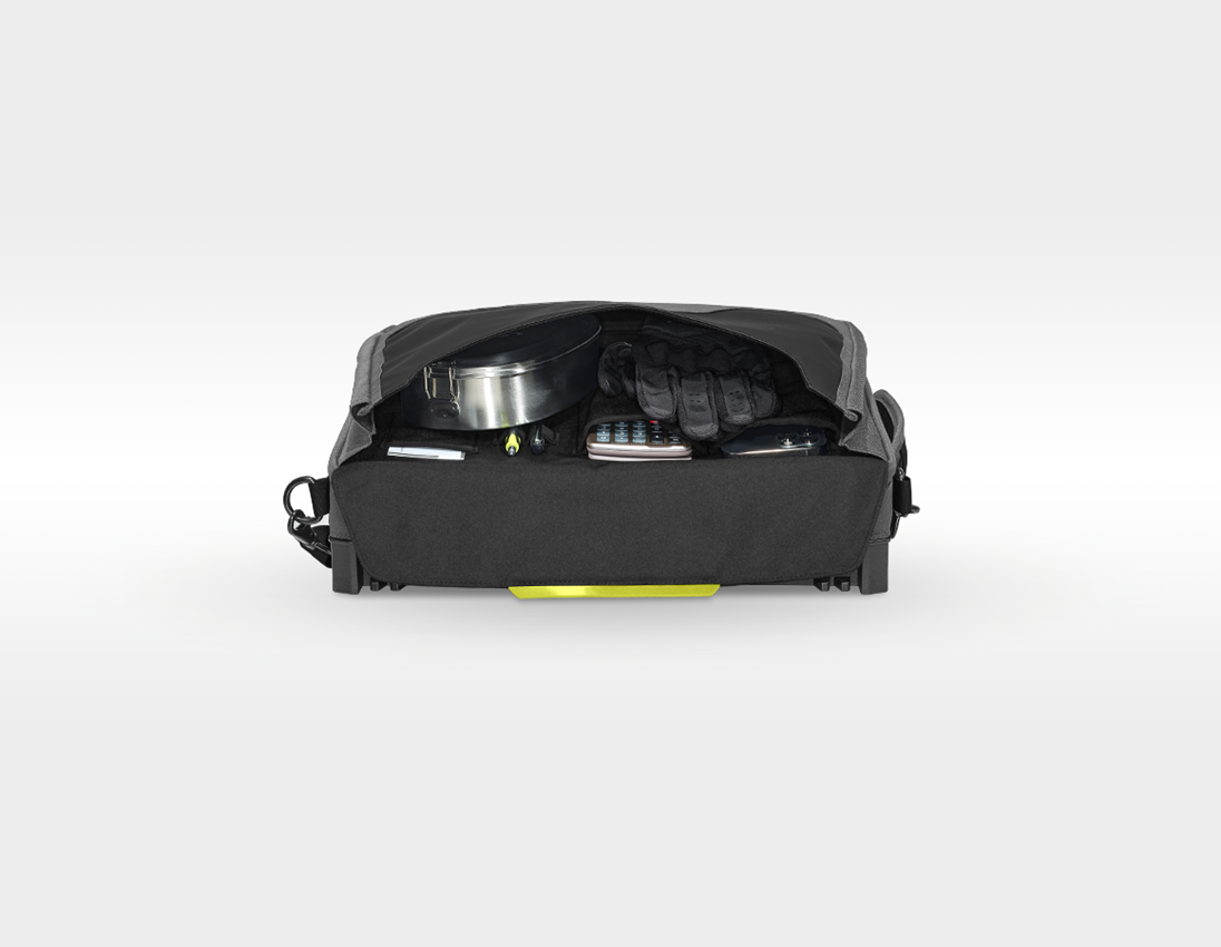 Accessori: STRAUSSbox borsa per computer portatile + grigio basalto/giallo acido 5