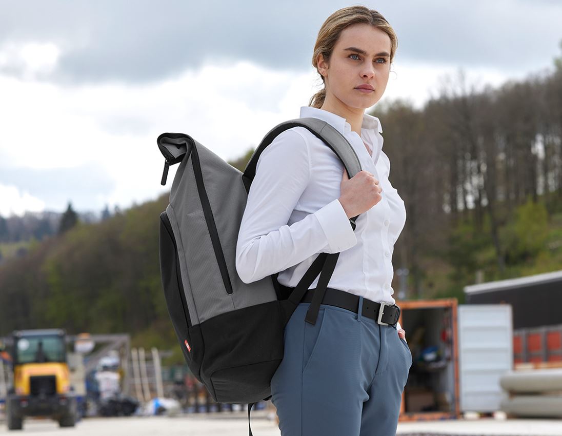 Themen: Rolltop-Rucksack e.s.work&travel + basaltgrau/schwarz