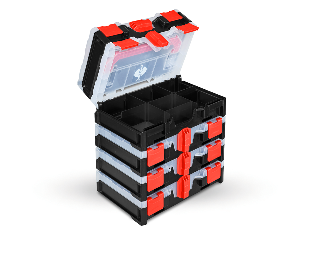 Sistema STRAUSSbox: Set chiavi a tubo lockfix 1/4 n. STRAUSSbox mini 4