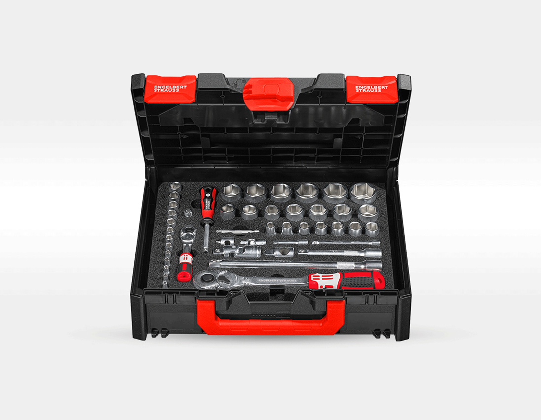Werkzeuge: STRAUSSbox Werkzeug-Set  Allround pro 1/4" + 1/2" 1