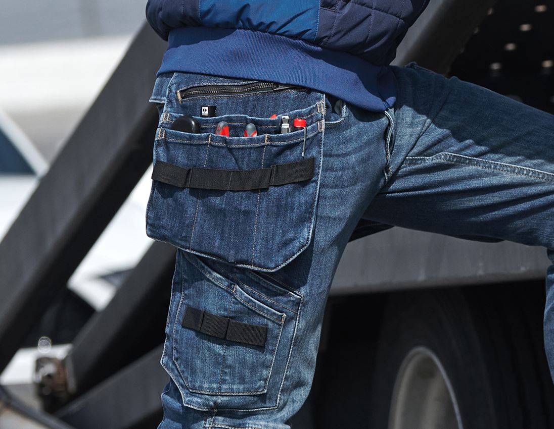 Accessori: Tasche porta attrezzi in jeans e.s.concrete + stonewashed