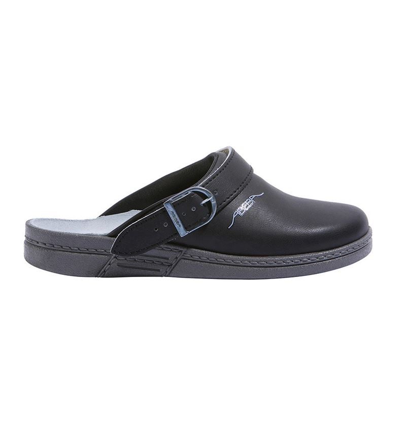 Gastro_Schuhe: ABEBA OB Damen- und Herren-Pantolette Tonga + schwarz