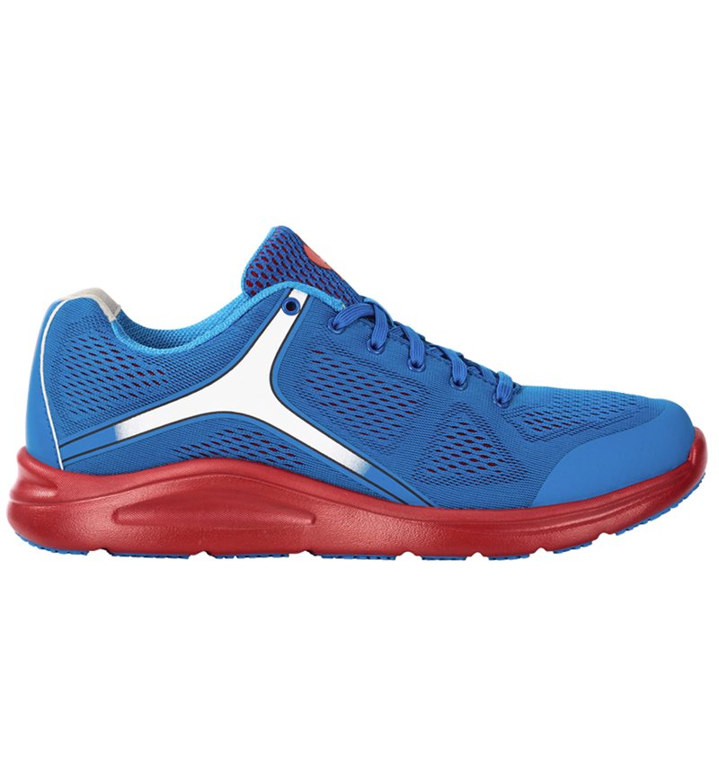 O1: e.s. O1 scarpe da lavoro Asterope + blu genziana/rosso fuoco 2