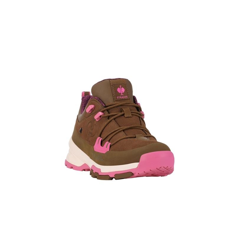O2: O2 scarpe da lavoro e.s. Ruma low + marrone carrubo/pink damasco 2