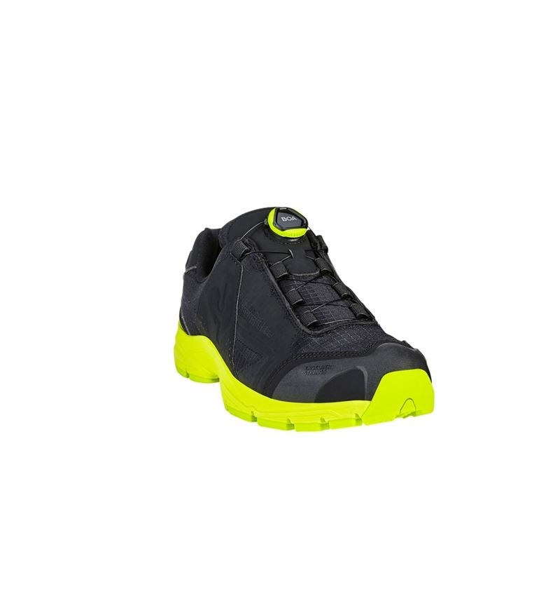 O1: O1 scarpe da lavoro e.s. Corvids II low + nero/giallo fluo 3