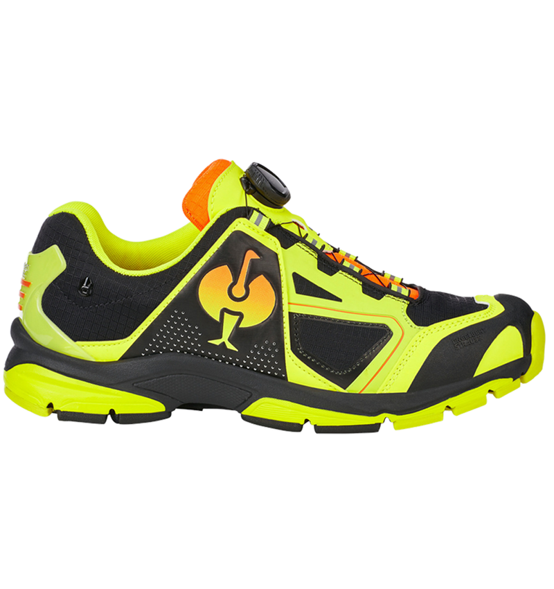 O2: O2 scarpe da lavoro e.s. Minkar II + nero/giallo fluo/arancio fluo 2
