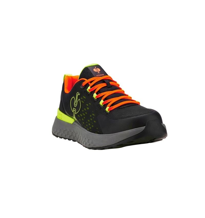 SB: SB scarpe basse antinfortunistiche e.s. Comoe low + nero/giallo fluo/arancio fluo 2