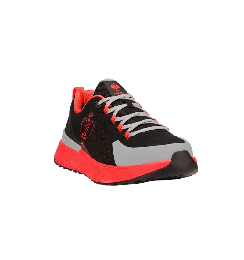 Scarpe: SB scarpe basse antinfortunistiche e.s. Comoe low + nero/rosso fluo 5