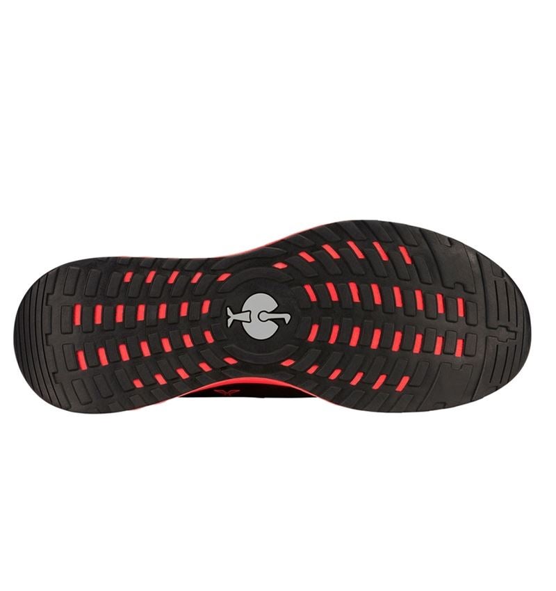 SB: SB scarpe basse antinfortunistiche e.s. Comoe low + nero/rosso fluo 6
