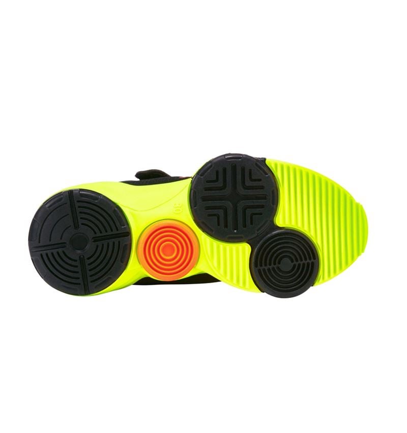 Scarpe bambino: Scarpe Allround e.s. Porto, bambino + nero/giallo fluo/arancio fluo 4
