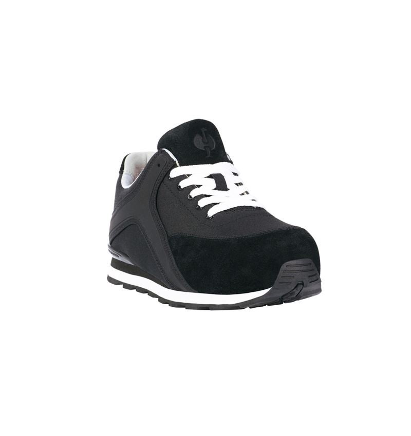 Gastro_Schuhe: e.s. S1P Sicherheitshalbschuhe Sutur + schwarz/weiß 3
