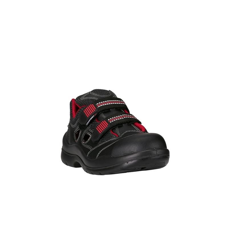 S1P: S1P sandali antinfortunistici Comfort12 + nero/rosso 1