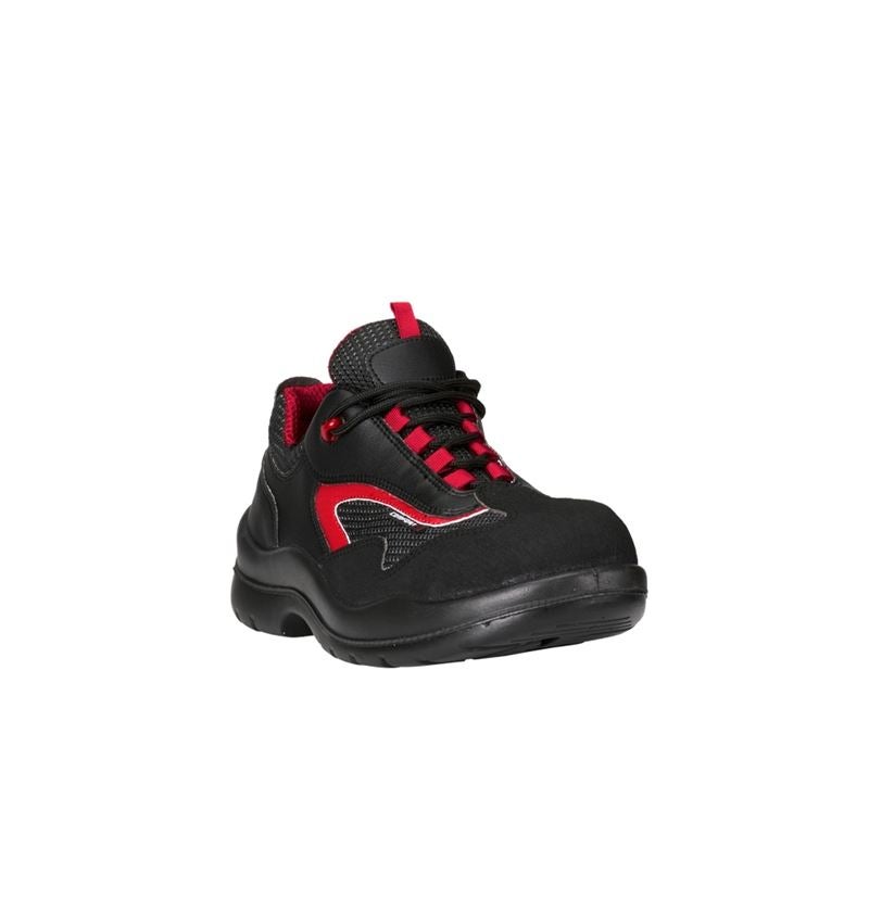 S1P: S1P scarpe basse antinfortunistiche Comfort12 + nero/rosso 1