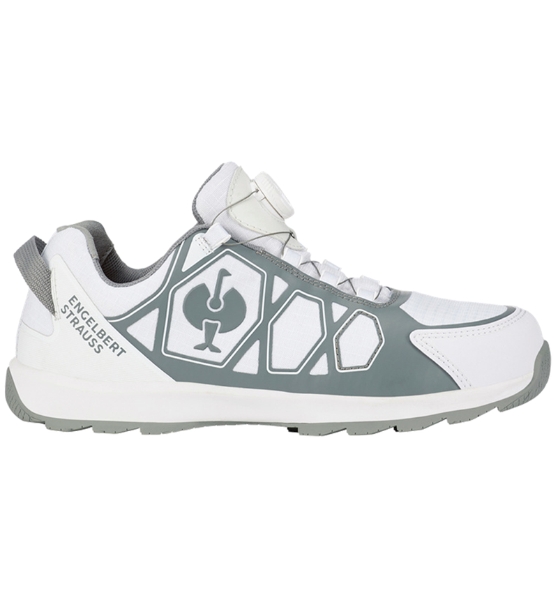 Safety Trainers: S1 scarpe basse antinfortun. e.s. Baham II low + bianco/platino 2
