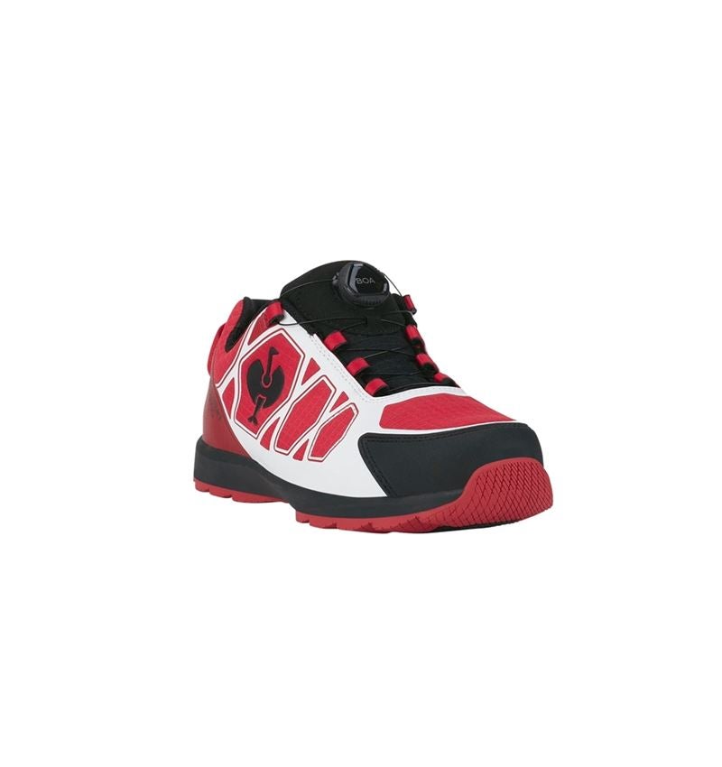 Safety Trainers: S1 scarpe basse antinfortun. e.s. Baham II low + rosso/nero 4