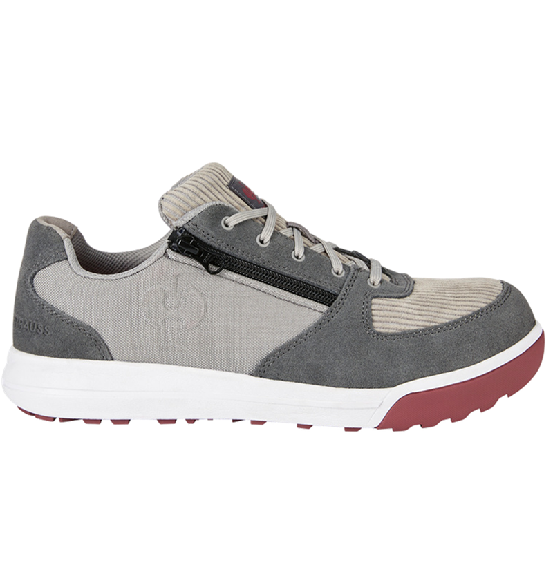 Safety Trainers: S1 scarpe basse antinfort. e.s. Janus II low + grigio piccione/cemento/rosso velluto 1