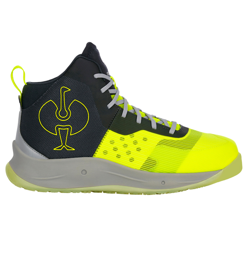 S1P: S1PS scarpe antinfortunistiche e.s. Marseille mid + giallo fluo/grigio 4