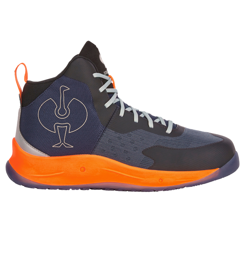 S1P: S1PS scarpe antinfortunistiche e.s. Marseille mid + blu scuro/arancio fluo 4