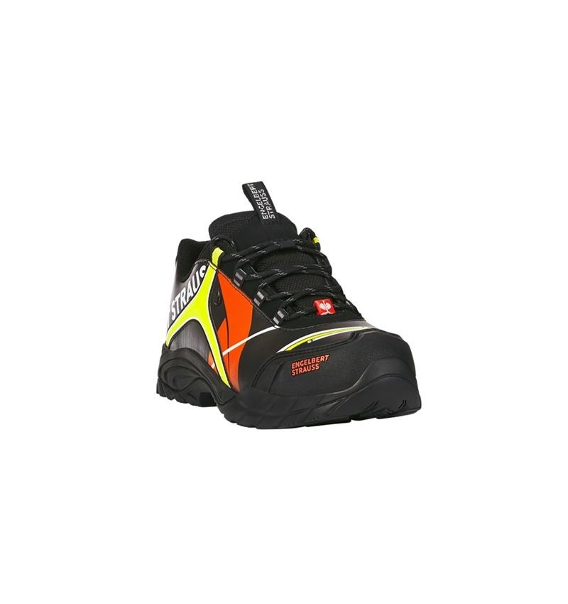 Safety Trainers: e.s. S3 scarpe basse antinfortunistiche Turais + nero/arancio fluo/giallo fluo 3