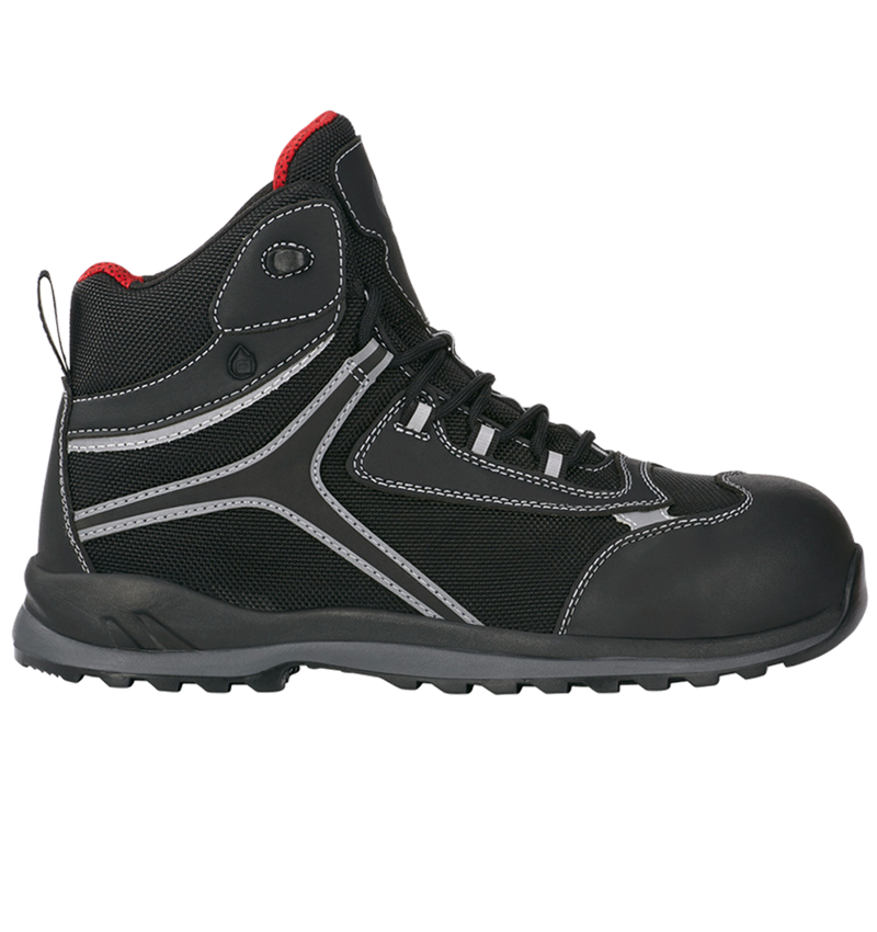 Safety Trainers: e.s. S3 scarpe antinfortunistiche Zahnia mid + nero 2