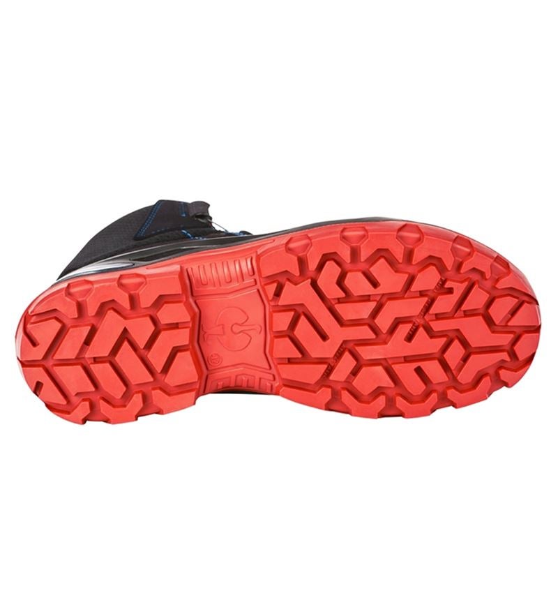S3: S3 scarpe antinfortunistiche e.s. Kastra II mid + nero/rosso fuoco/blu genziana 4