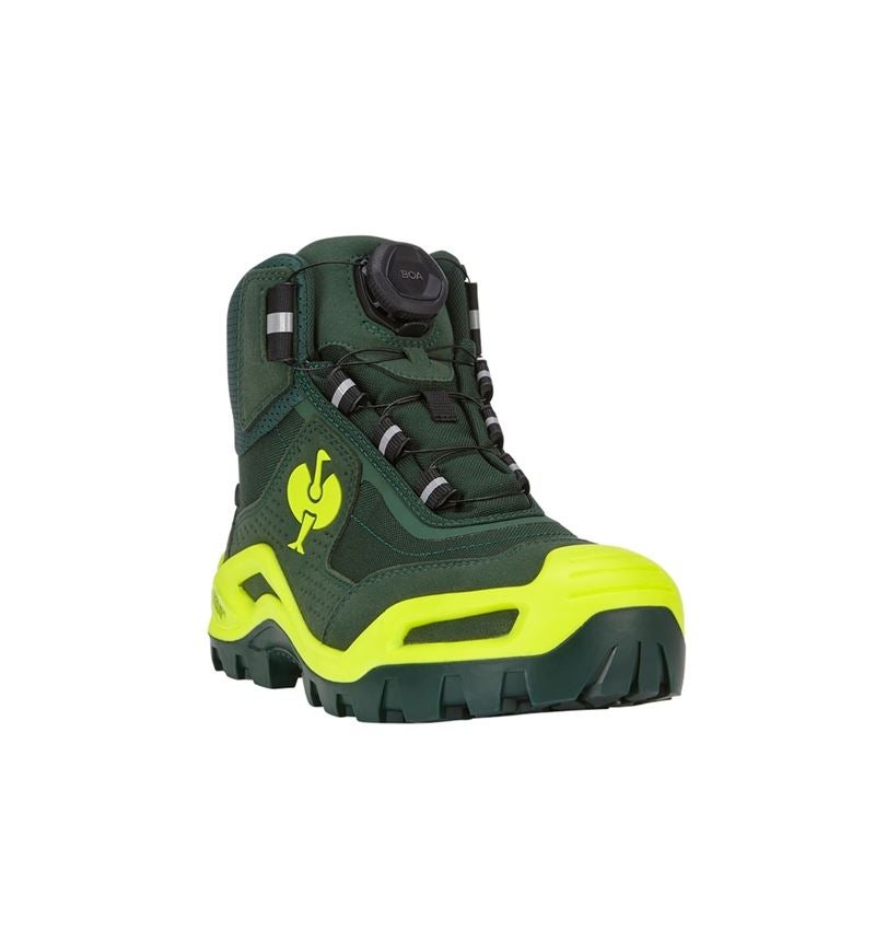 S3: S3 scarpe antinfortunistiche e.s. Kastra II mid + verde/giallo fluo 5