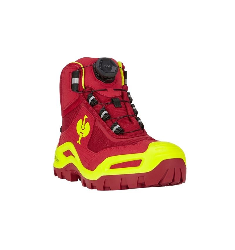 S3: S3 scarpe antinfortunistiche e.s. Kastra II mid + rosso/giallo fluo 3