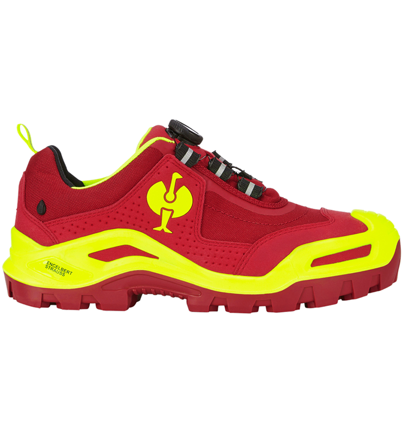 Scarpe: S3 scarpe basse antinfortun. e.s. Kastra II low + rosso/giallo fluo 3