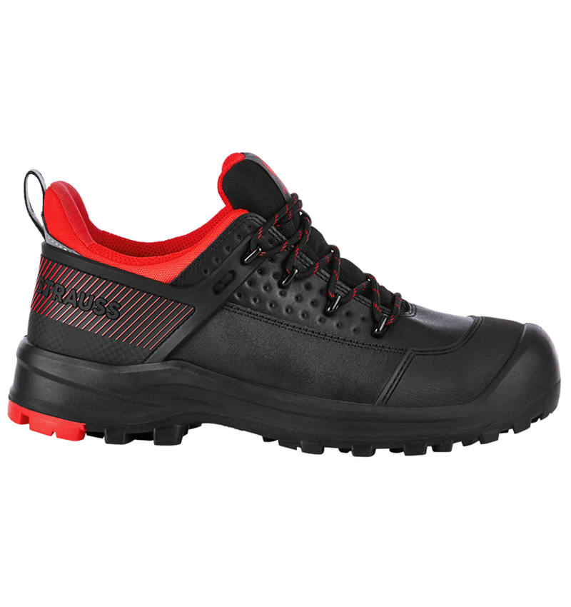 Scarpe: S3 scarpe basse antinfortunistiche e.s. Katavi low + nero/rosso 1