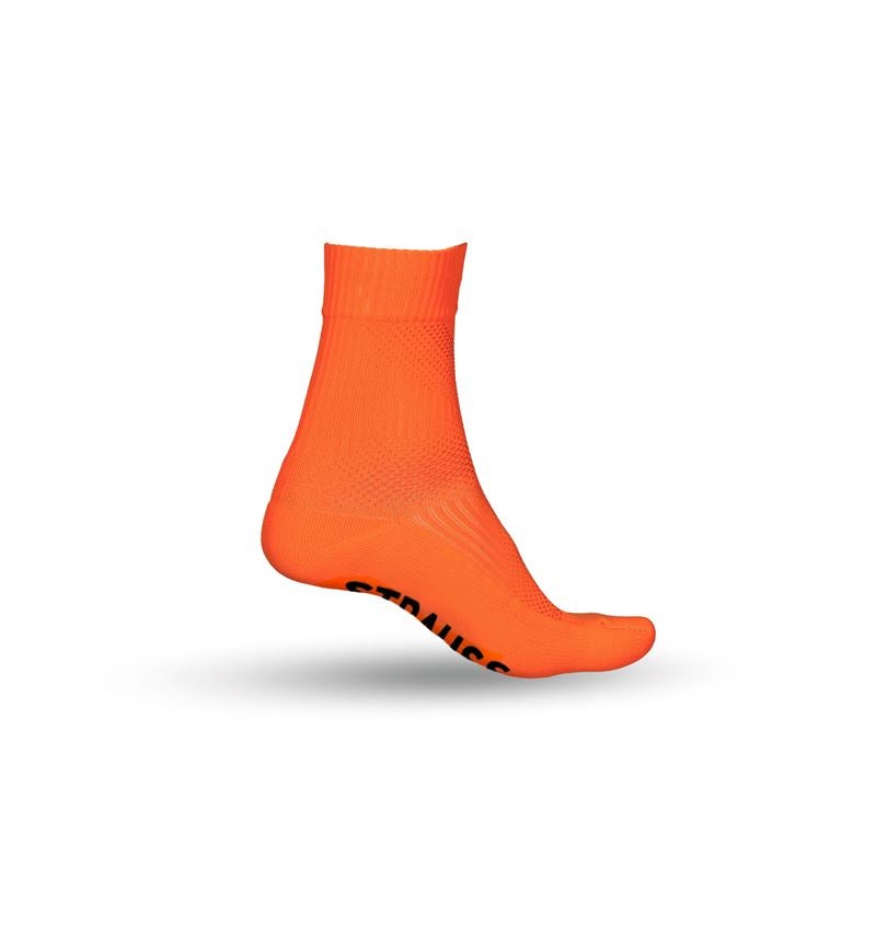 Abbigliamento: e.s. calze funzionali allseason light/high + arancio fluo/blu scuro
