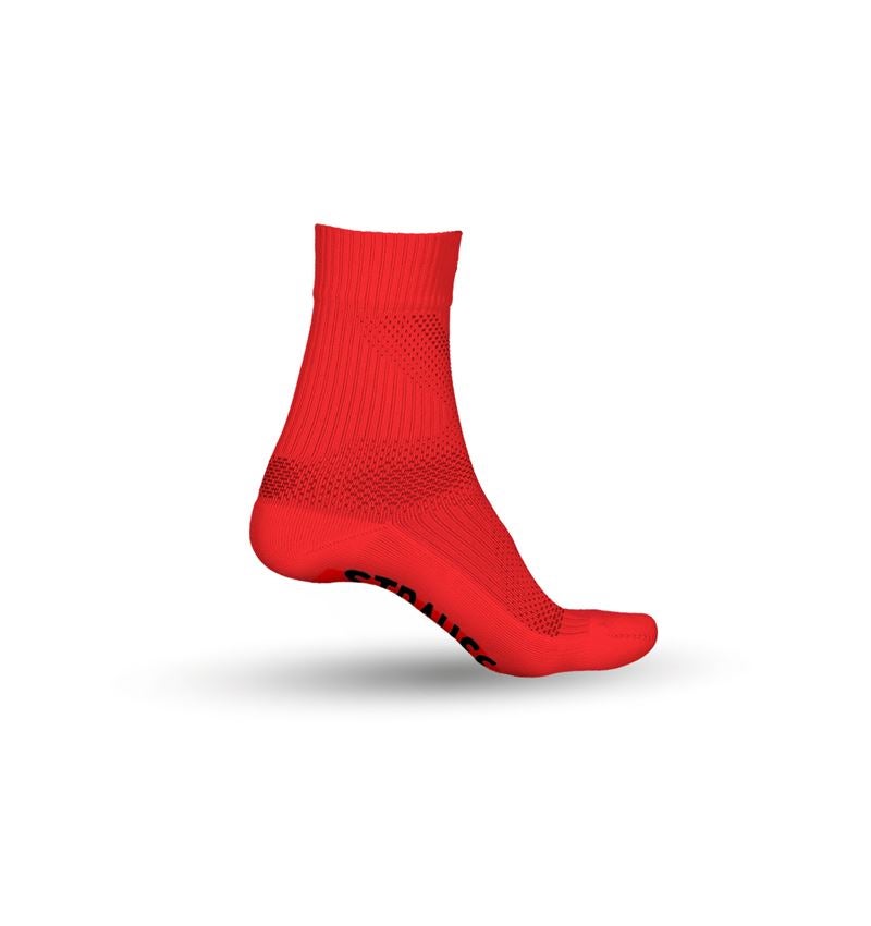 Abbigliamento: e.s. calze funzionali allseason light/high + rosso fluo/nero