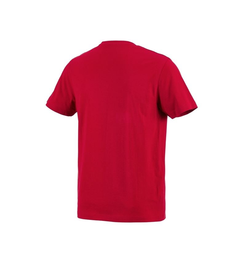 Maglie | Pullover | Camicie: e.s. t-shirt cotton + rosso fuoco 1