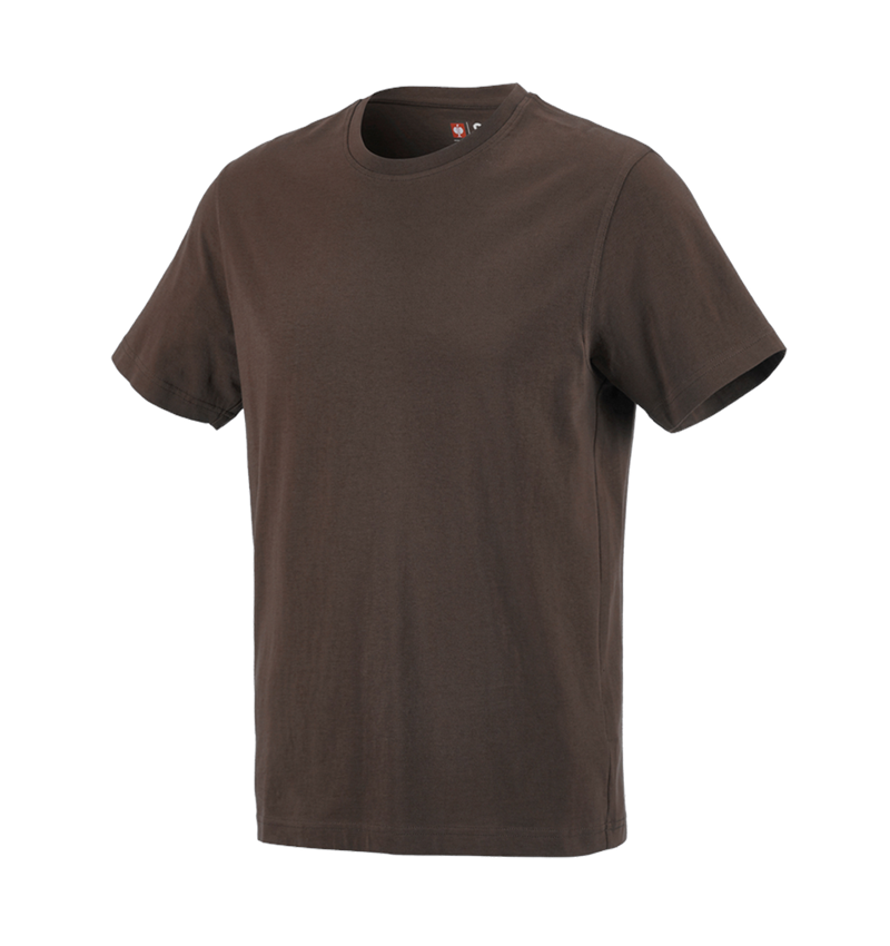 Maglie | Pullover | Camicie: e.s. t-shirt cotton + castagna 2