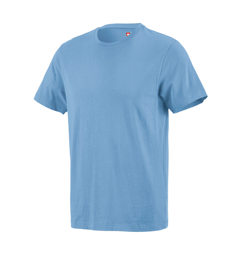Installatori / Idraulici: e.s. t-shirt cotton + blu azzurro 