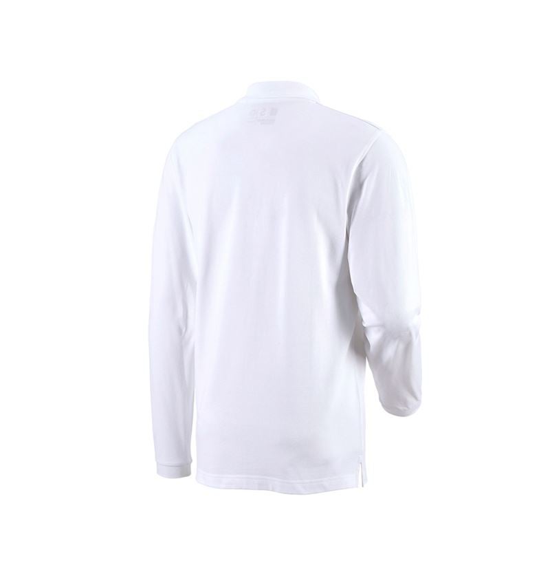Maglie | Pullover | Camicie: e.s. longsleeve polo cotton Pocket + bianco 2