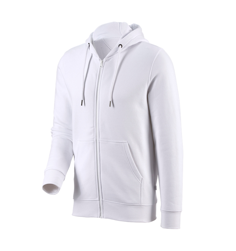 Maglie | Pullover | Camicie: e.s. felpa aperta con cappuccio poly cotton + bianco 3