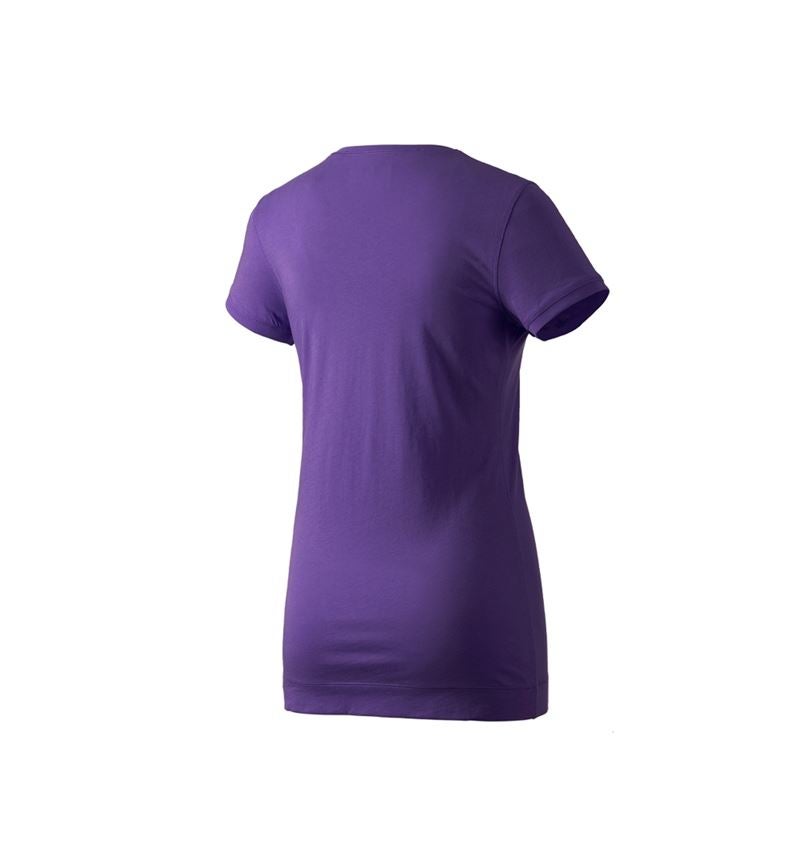 Maglie | Pullover | Bluse: e.s. Long-Shirt cotton, donna + violetto 2
