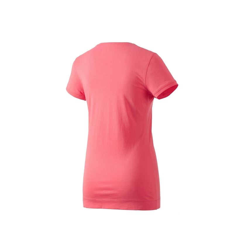 Maglie | Pullover | Bluse: e.s. Long-Shirt cotton, donna + corallo 2