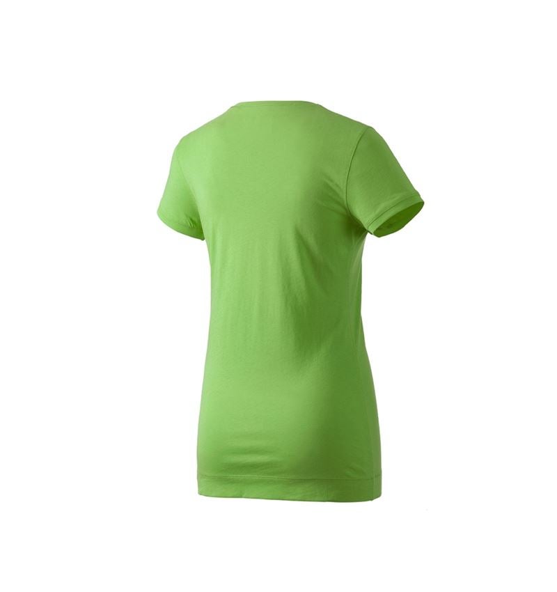 Maglie | Pullover | Bluse: e.s. Long-Shirt cotton, donna + verde mare 2
