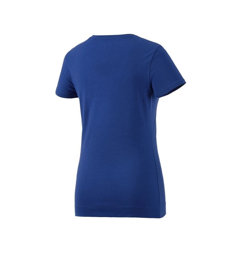 Temi: e.s. t-shirt cotton stretch, donna + blu reale 3