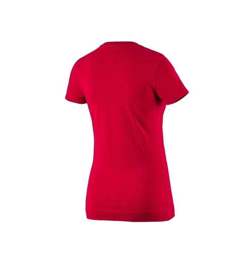 Maglie | Pullover | Bluse: e.s. t-shirt cotton stretch, donna + rosso fuoco 3